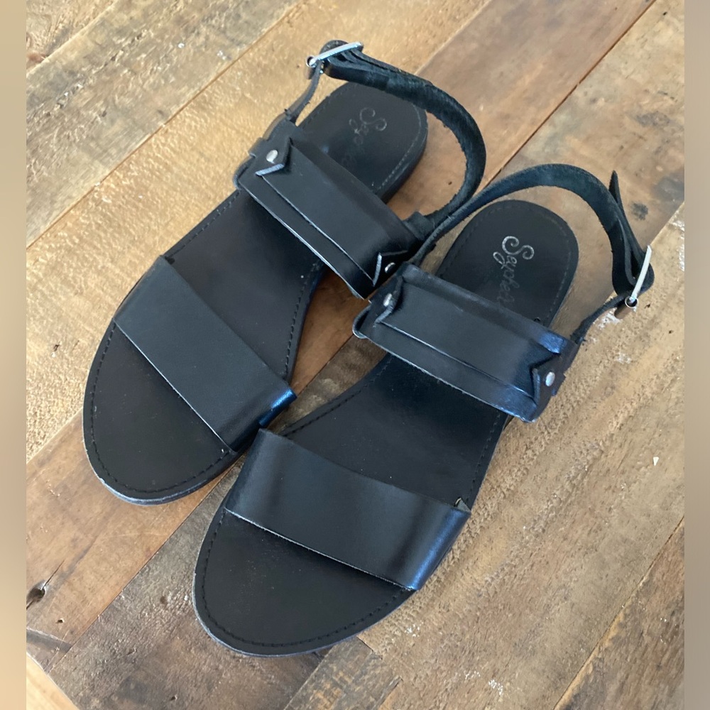 Seychelles black sandals 8